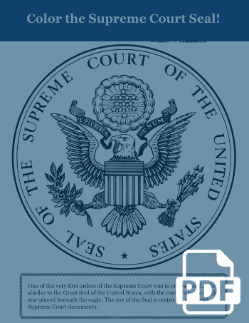 Supreme Court Seal Coloring Sheet