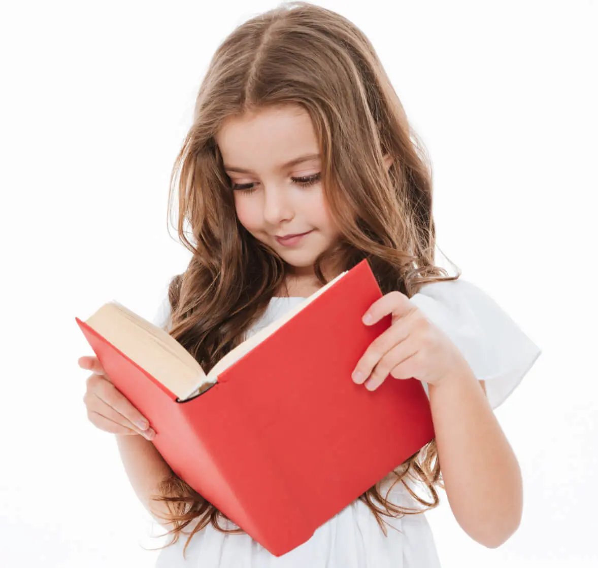 Image of girl reading from our good books to read for kids list