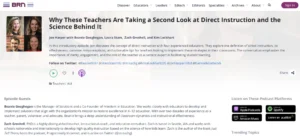 direct instruction