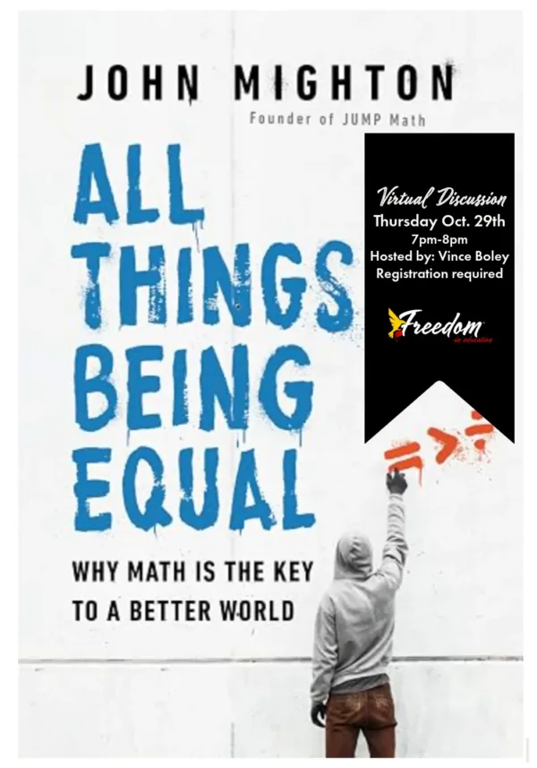 THE EDUCATOR'S BOOKSHELF READS- web-ALL THINGS BEING EQUAL